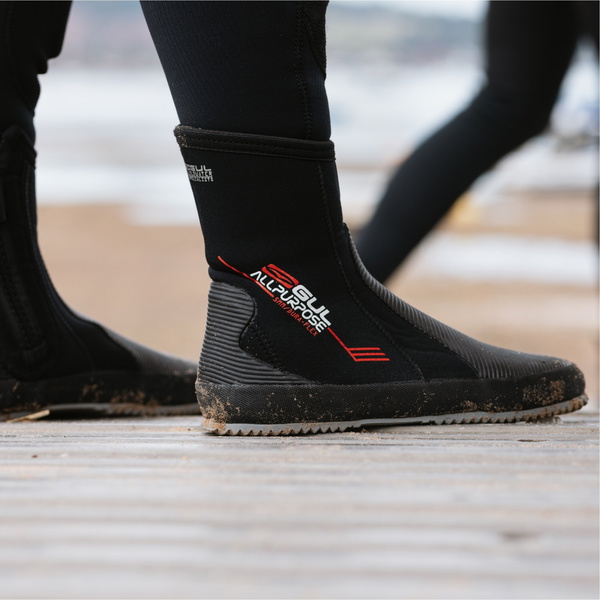 2026 GUL 5mm All Purpose Zipped Neoprene Boots BO1276-B8 - Black